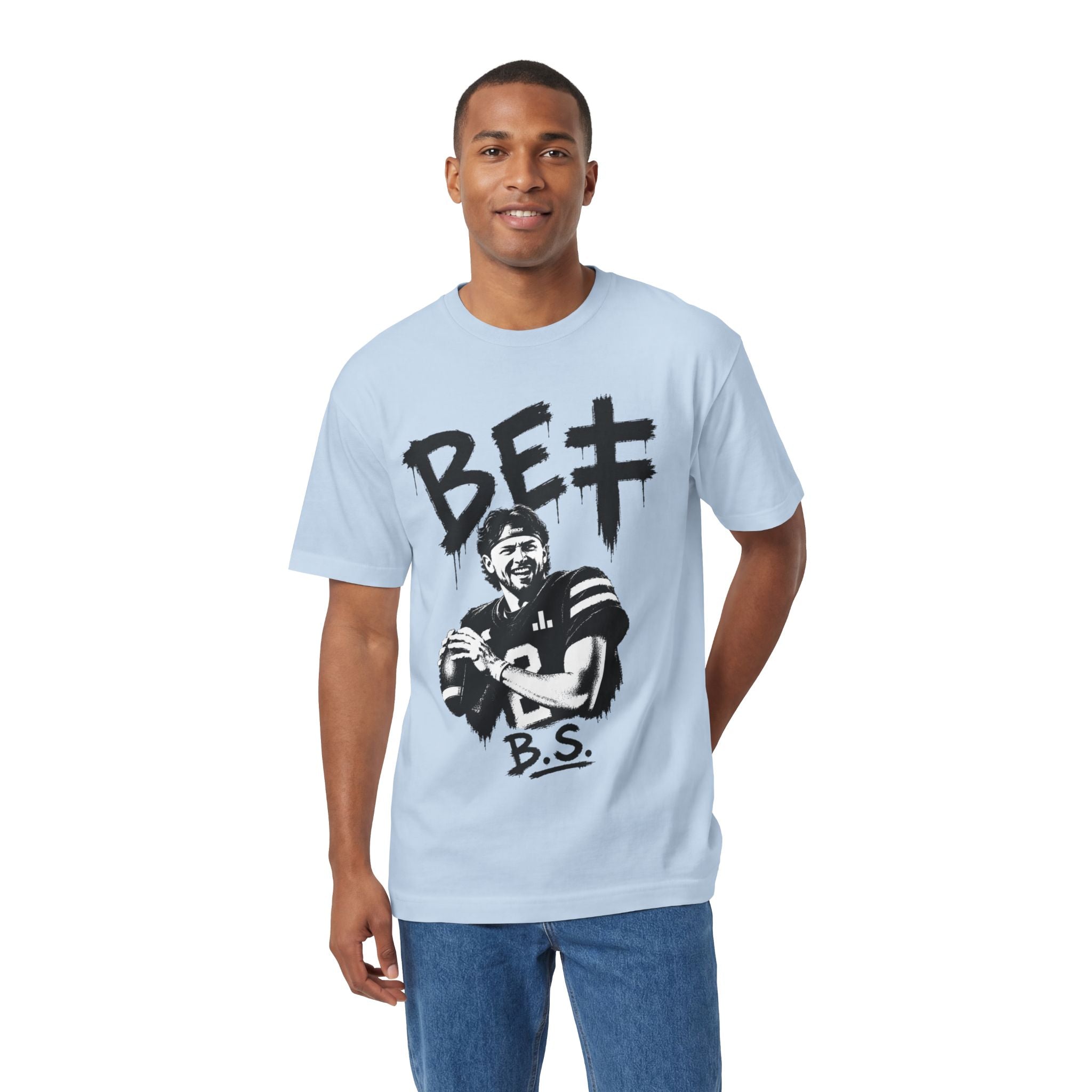 BET Gambling Quarterback Graphic Tee | Football Pop Art