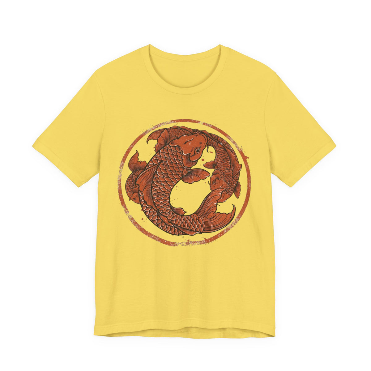 Koi Fish Circle illustration Tee | Asian carp yin yang shirt
