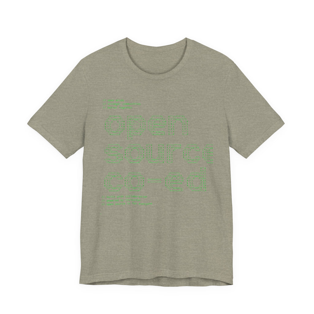 Open Source Co-ed T-Shirt | Programming ASCII Art Tee