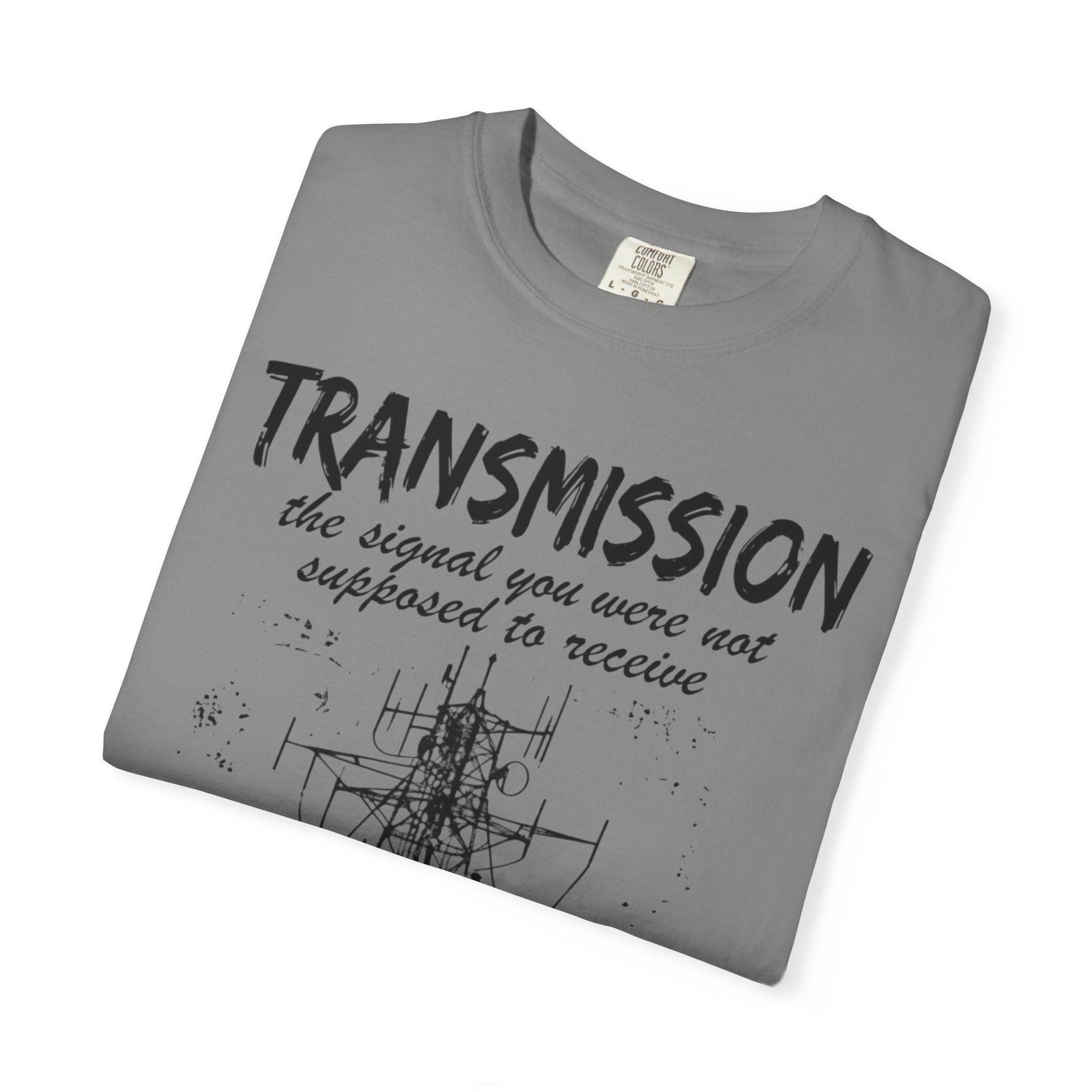 Transmission radio tower tee | Signal sketch graphic T-Shirt