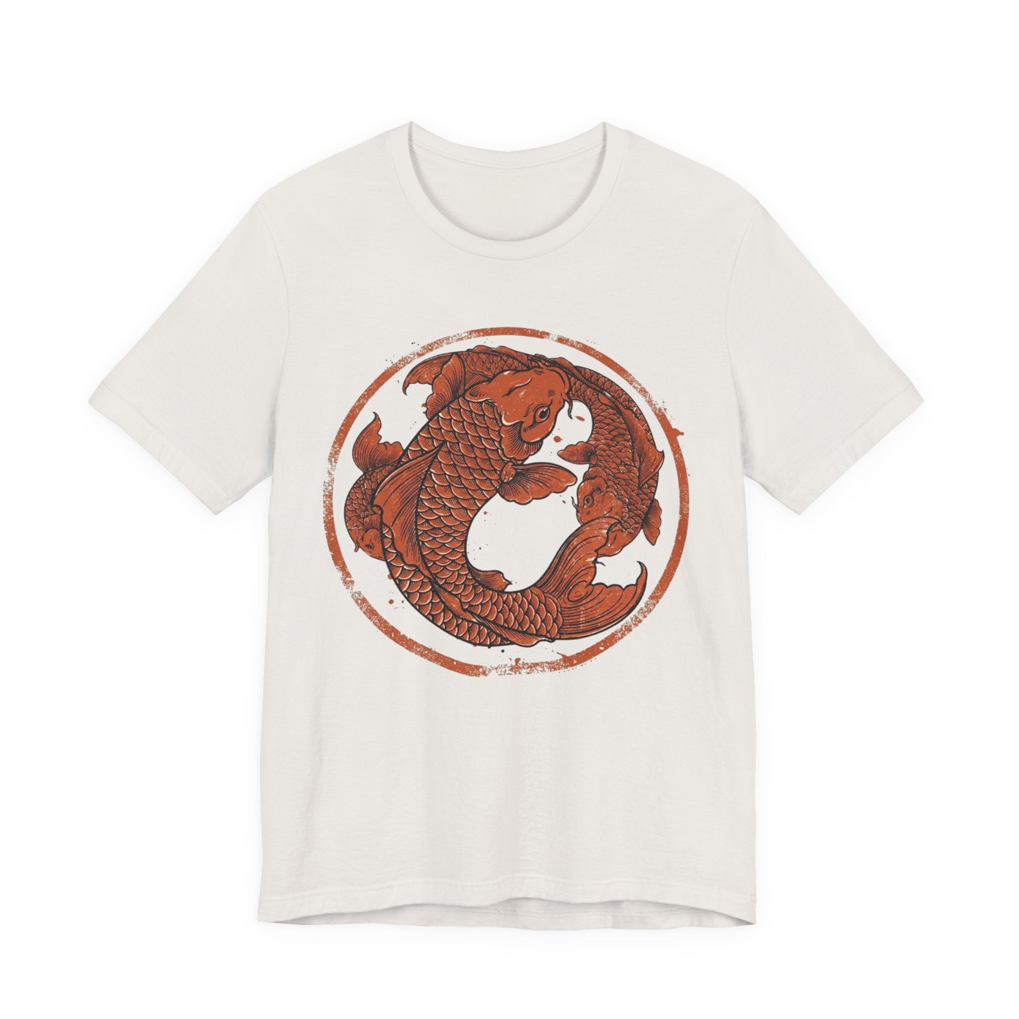 Koi Fish Circle illustration Tee | Asian carp yin yang shirt