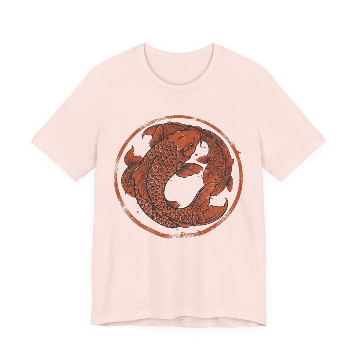 Koi Fish Circle illustration Tee | Asian carp yin yang shirt