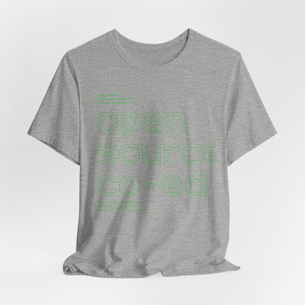 Open Source Co-ed T-Shirt | Programming ASCII Art Tee