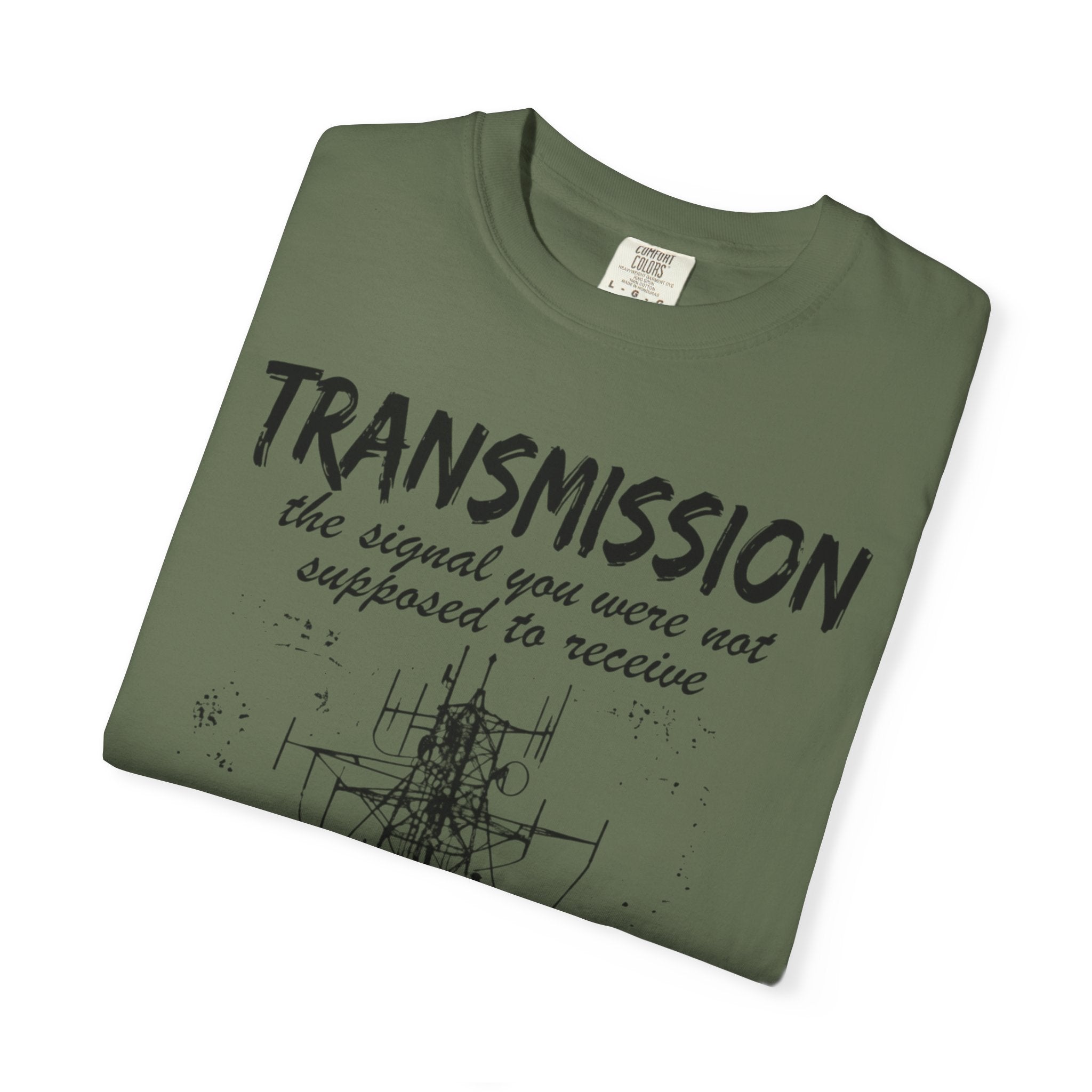 Transmission radio tower tee | Signal sketch graphic T-Shirt