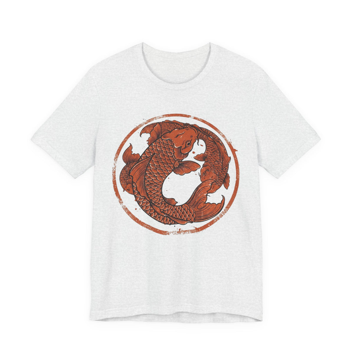 Koi Fish Circle illustration Tee | Asian carp yin yang shirt