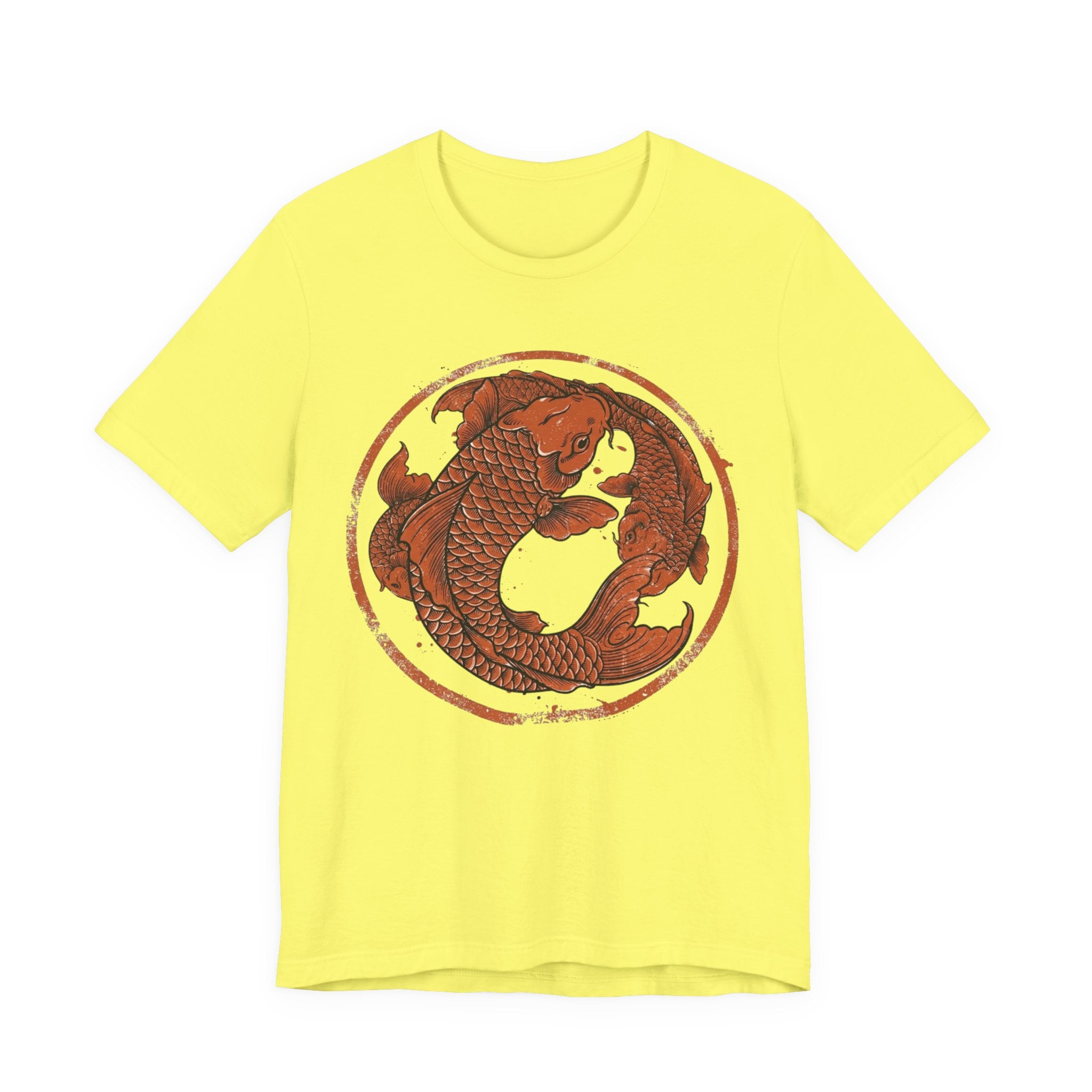 Koi Fish Circle illustration Tee | Asian carp yin yang shirt