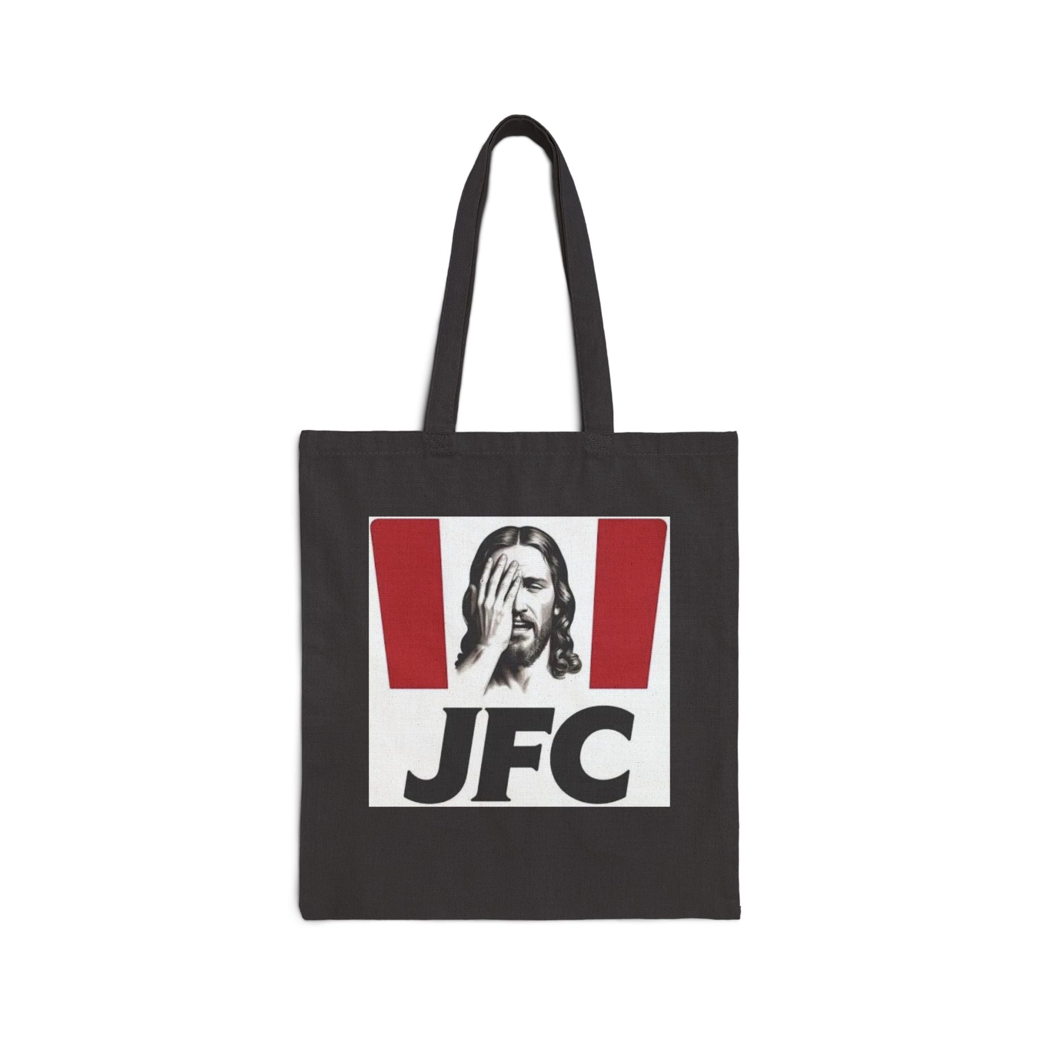 JFC Facepalm Cotton Canvas Tote Bag
