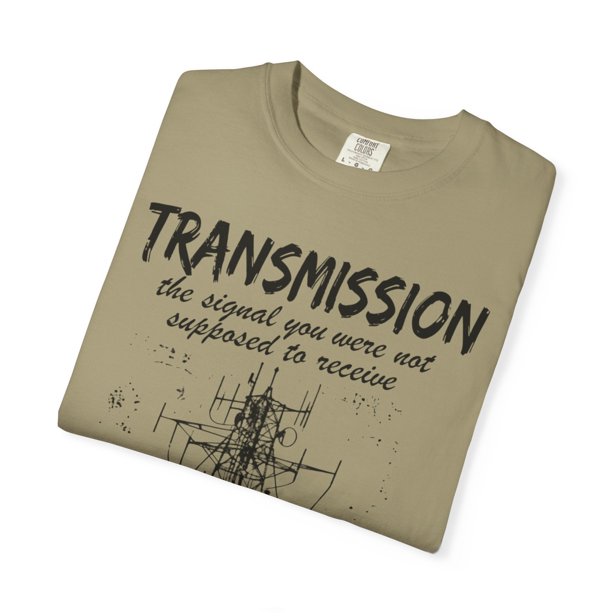 Transmission radio tower tee | Signal sketch graphic T-Shirt