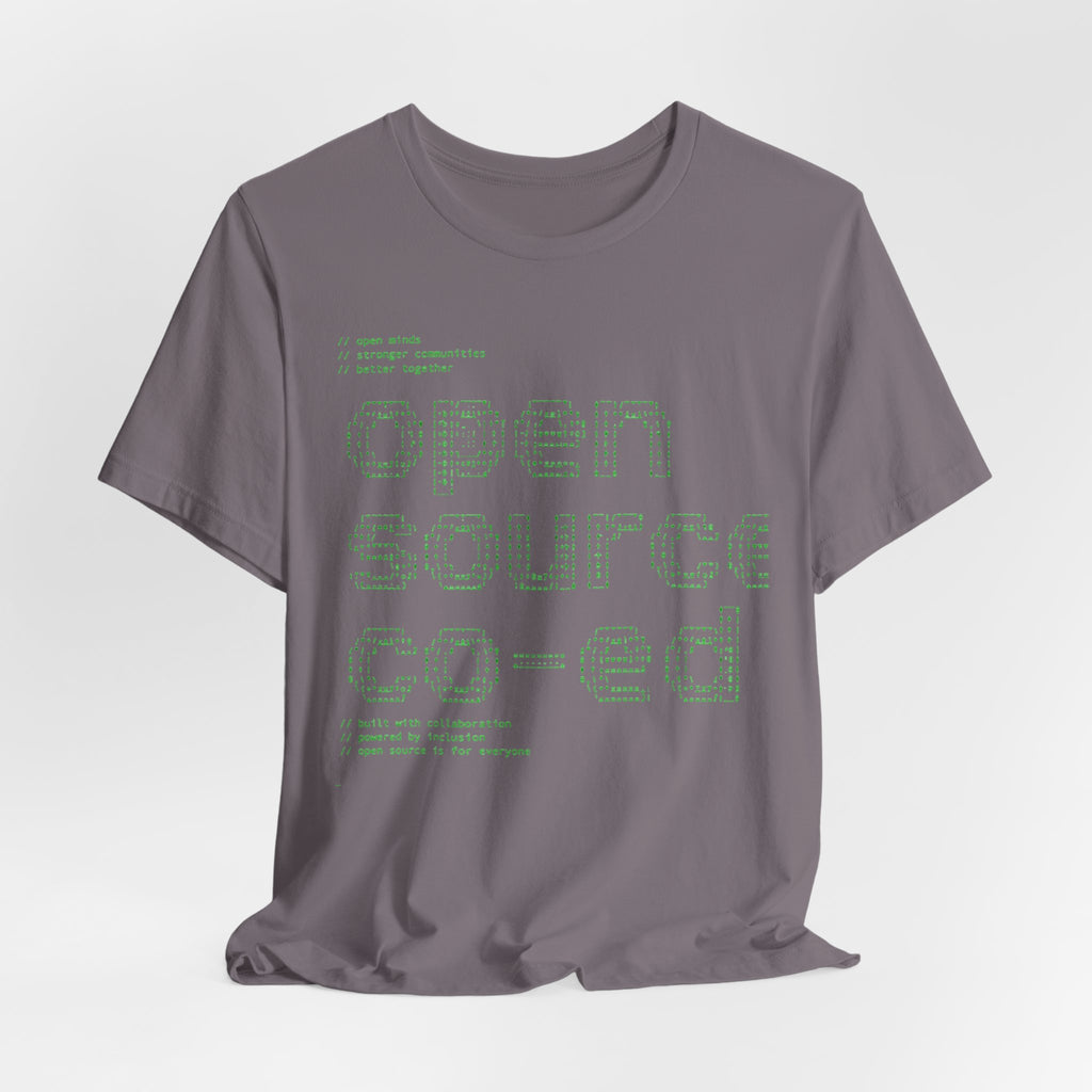 Open Source Co-ed T-Shirt | Programming ASCII Art Tee