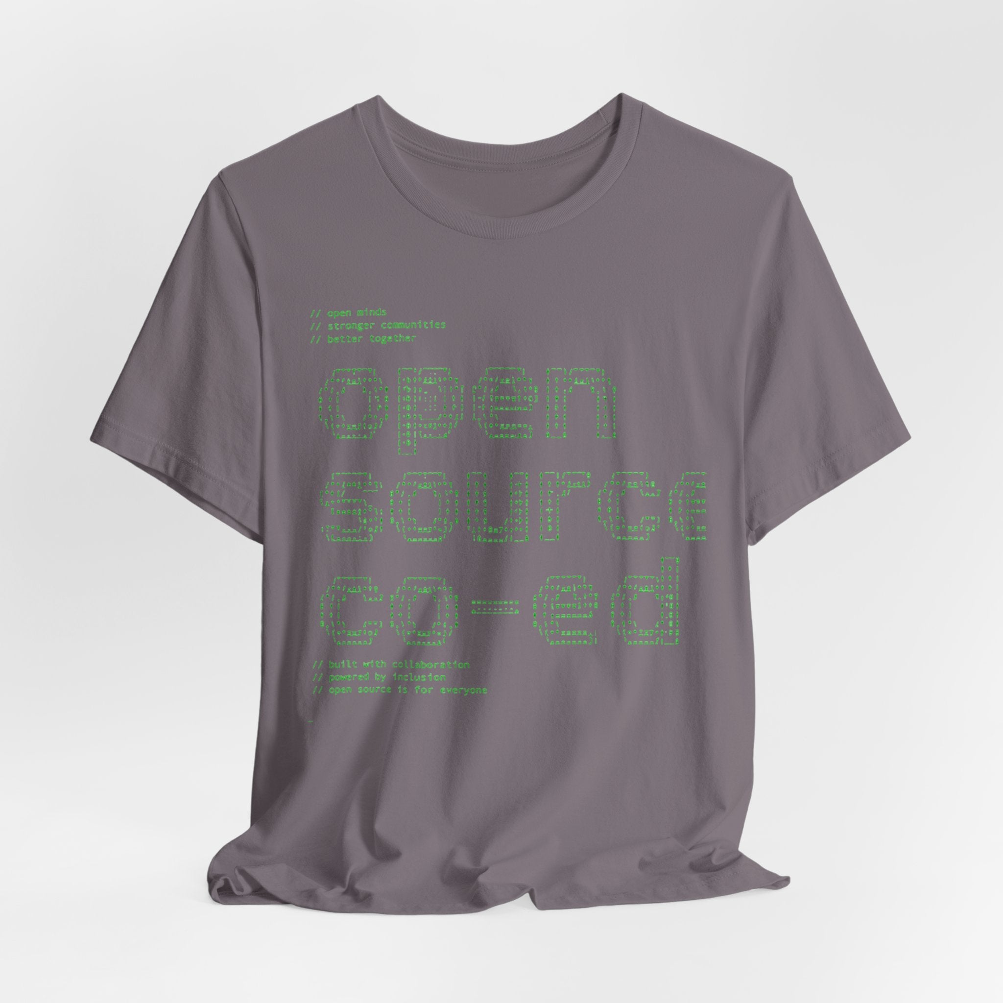 Open Source Co-ed T-Shirt | Programming ASCII Art Tee