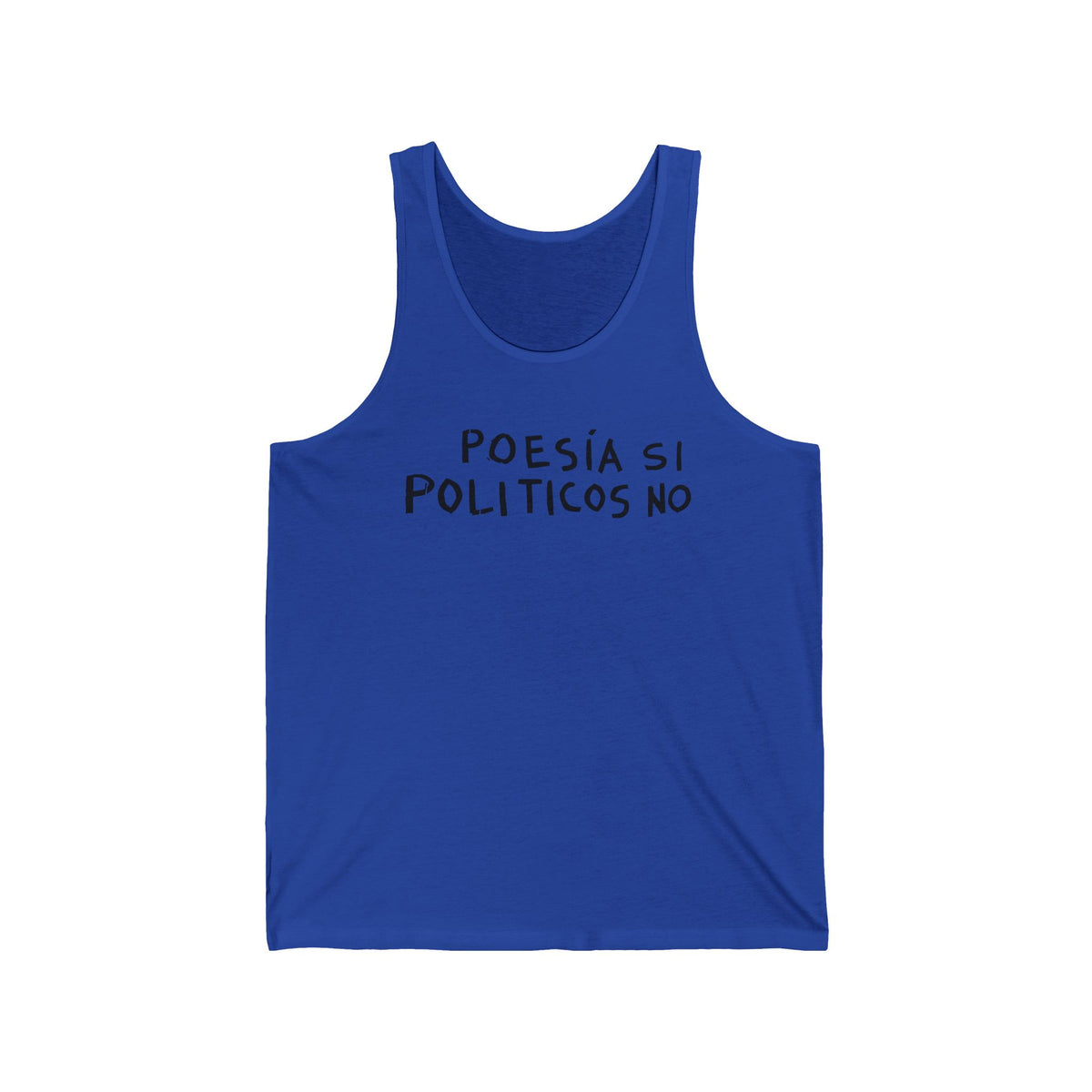 Poesía Sí Políticos No tank top | Spanish Poetry Politics Shirt
