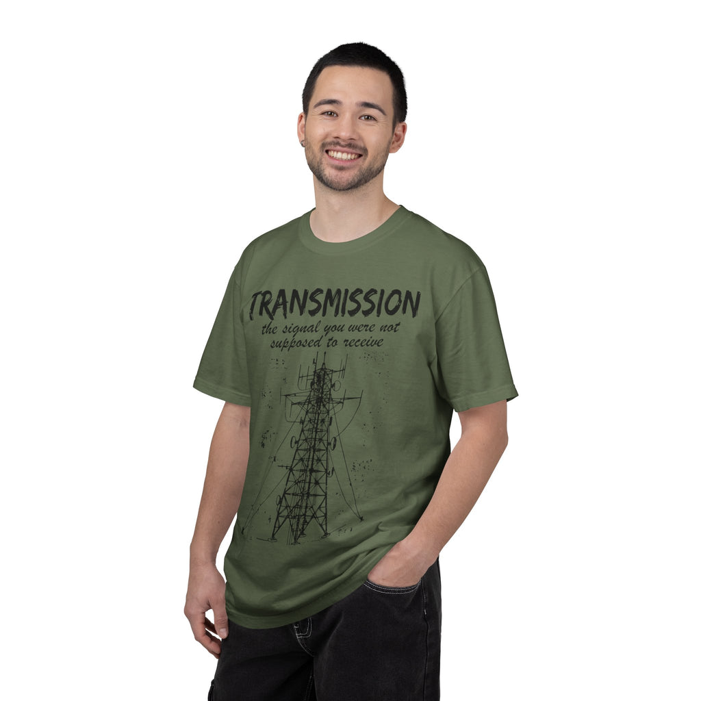 Transmission radio tower tee | Signal sketch graphic T-Shirt
