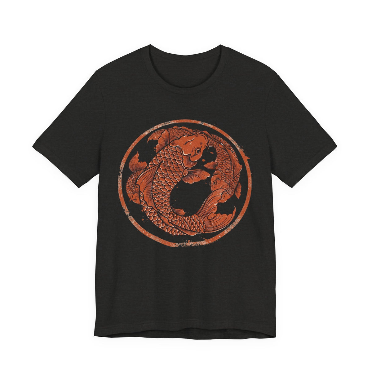 Koi Fish Circle illustration Tee | Asian carp yin yang shirt