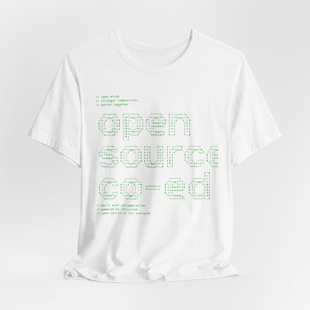 Open Source Co-ed T-Shirt | Programming ASCII Art Tee