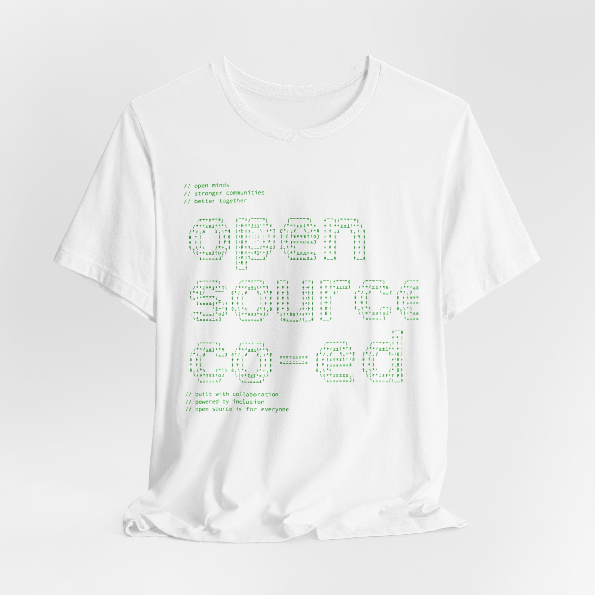 Open Source Co-ed T-Shirt | Programming ASCII Art Tee