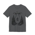 Sasquatch Abduction T-Shirt | UFO Bigfoot Forest Bigfoot Alien Beam