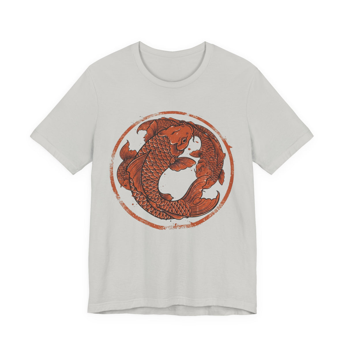 Koi Fish Circle illustration Tee | Asian carp yin yang shirt