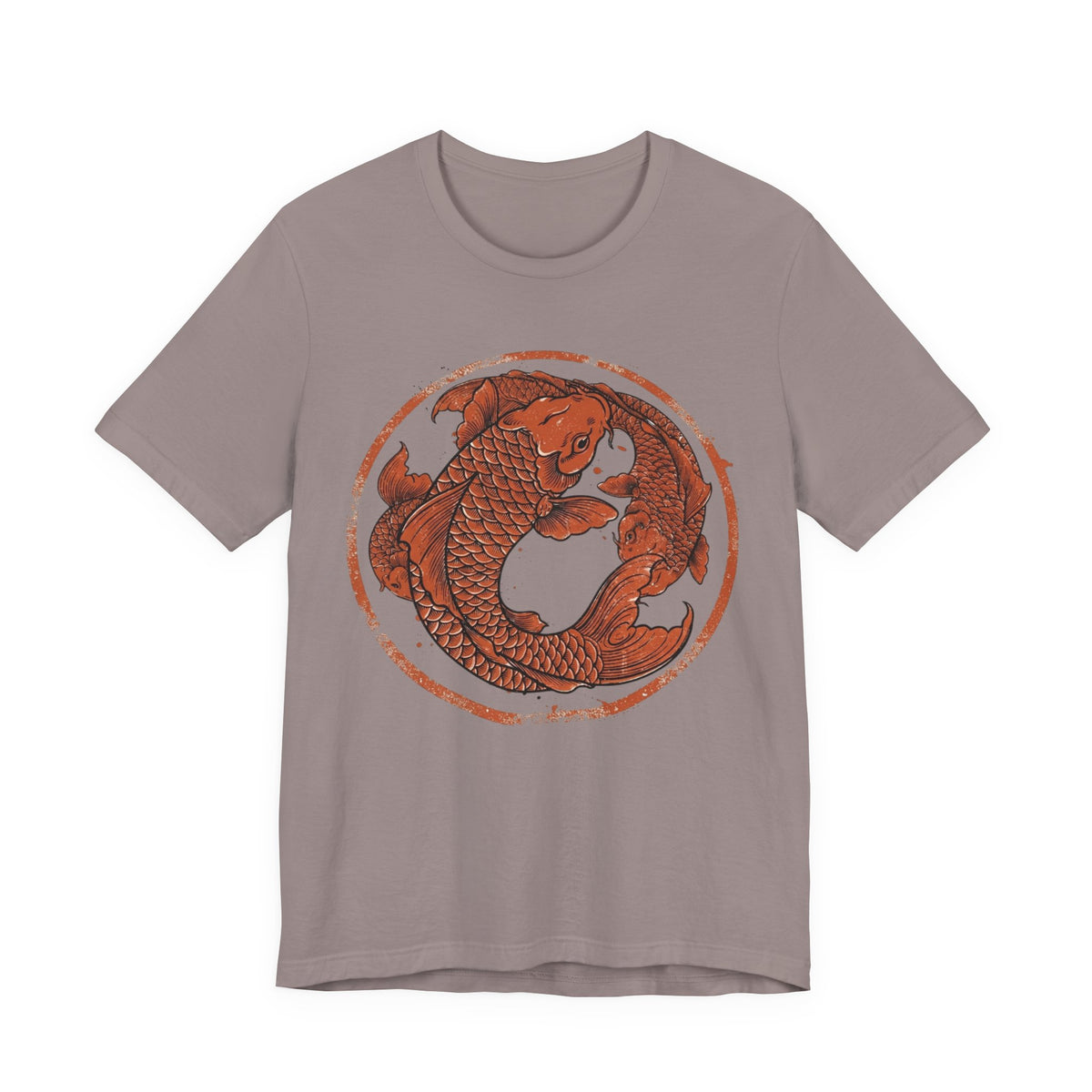 Koi Fish Circle illustration Tee | Asian carp yin yang shirt
