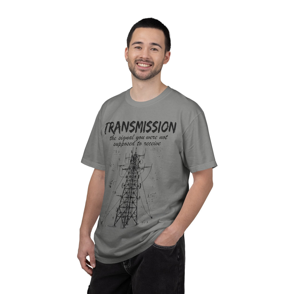 Transmission radio tower tee | Signal sketch graphic T-Shirt