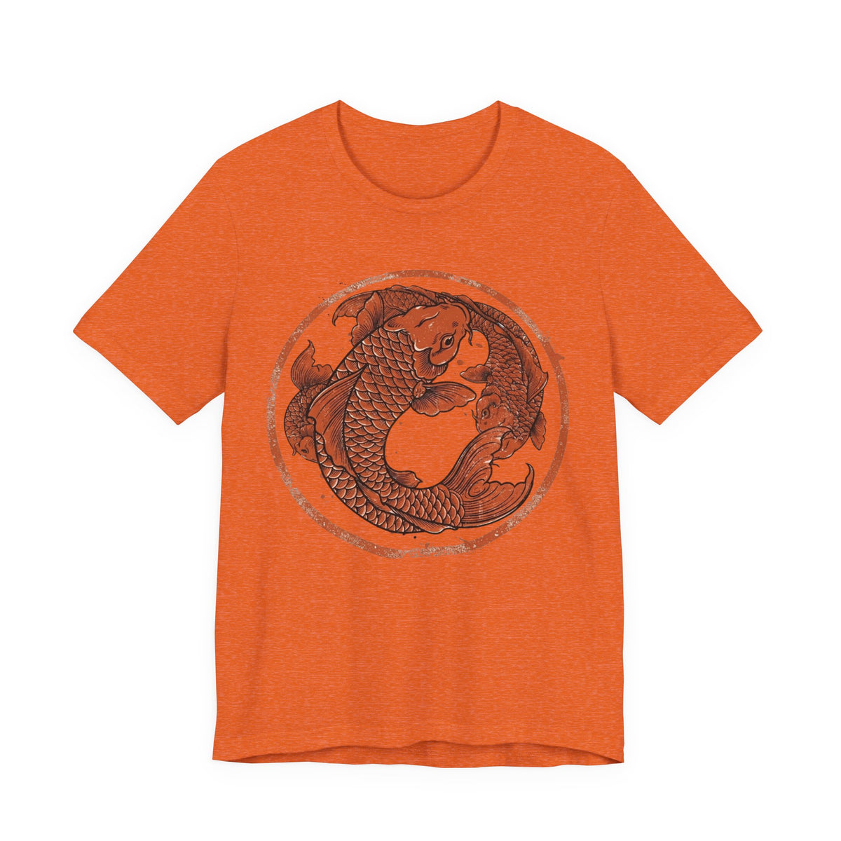 Koi Fish Circle illustration Tee | Asian carp yin yang shirt