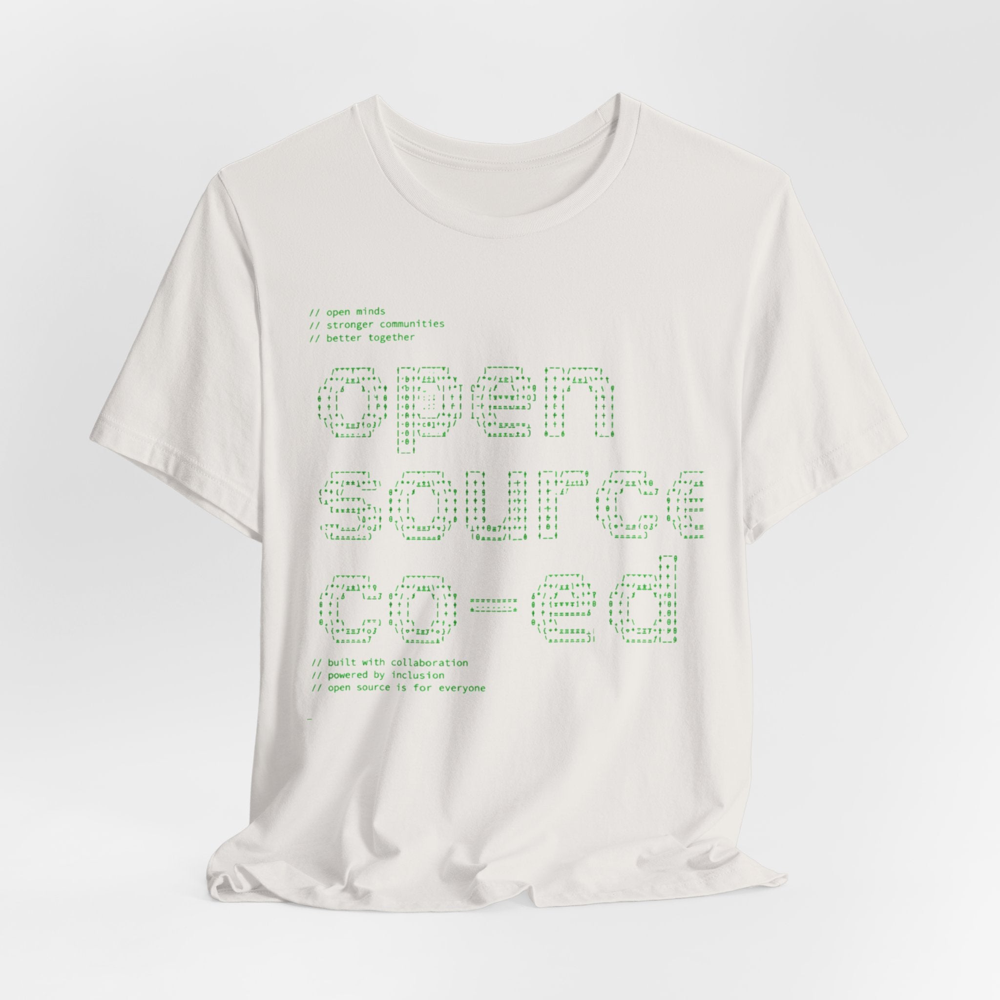 Open Source Co-ed T-Shirt | Programming ASCII Art Tee