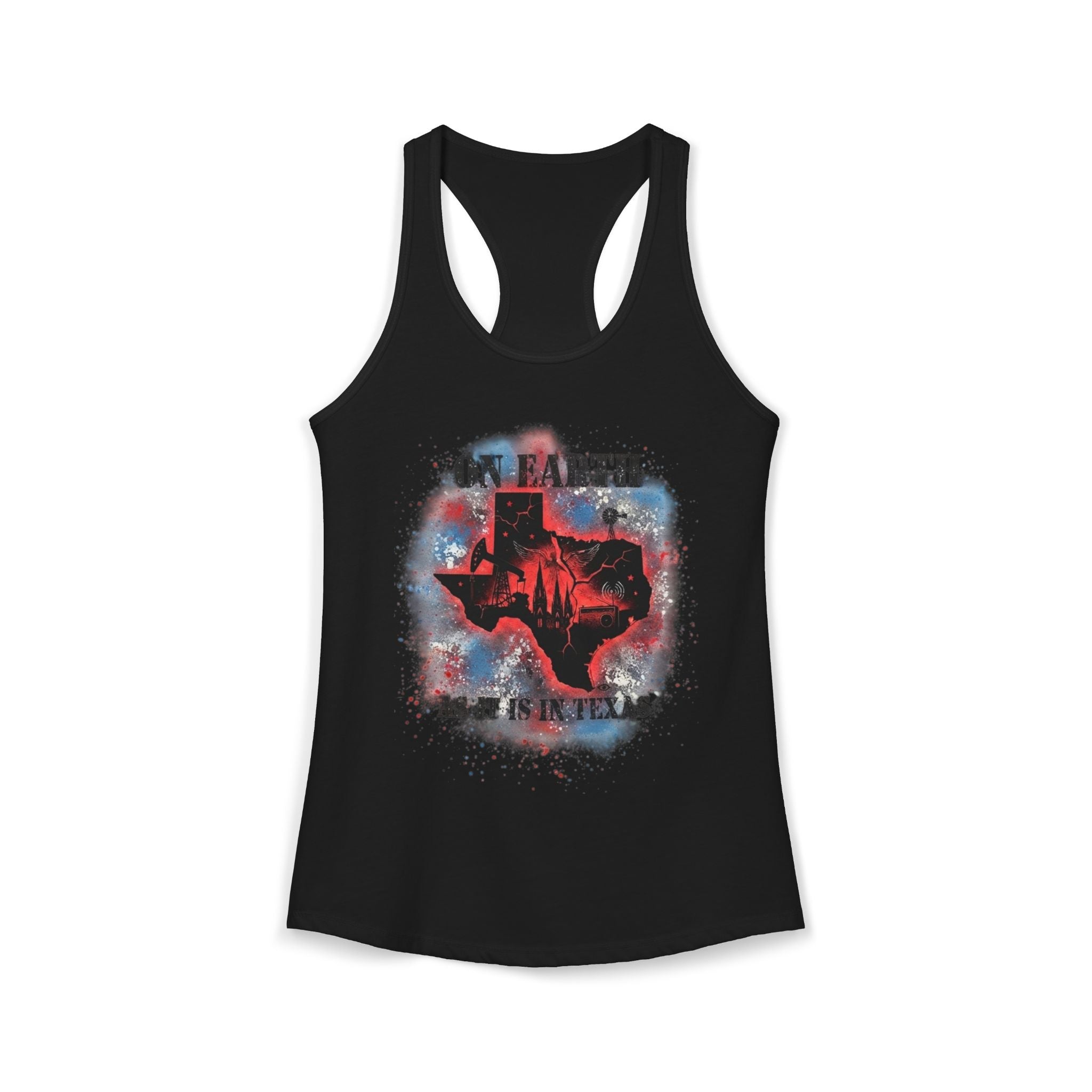 On Earth As It Is In Texas | Women's Ideal Racerback Tank Top