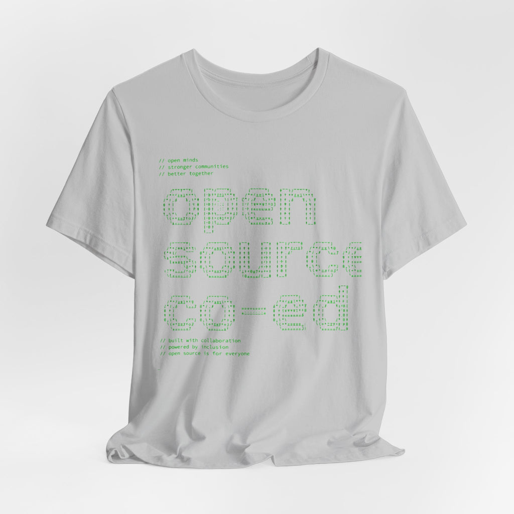 Open Source Co-ed T-Shirt | Programming ASCII Art Tee