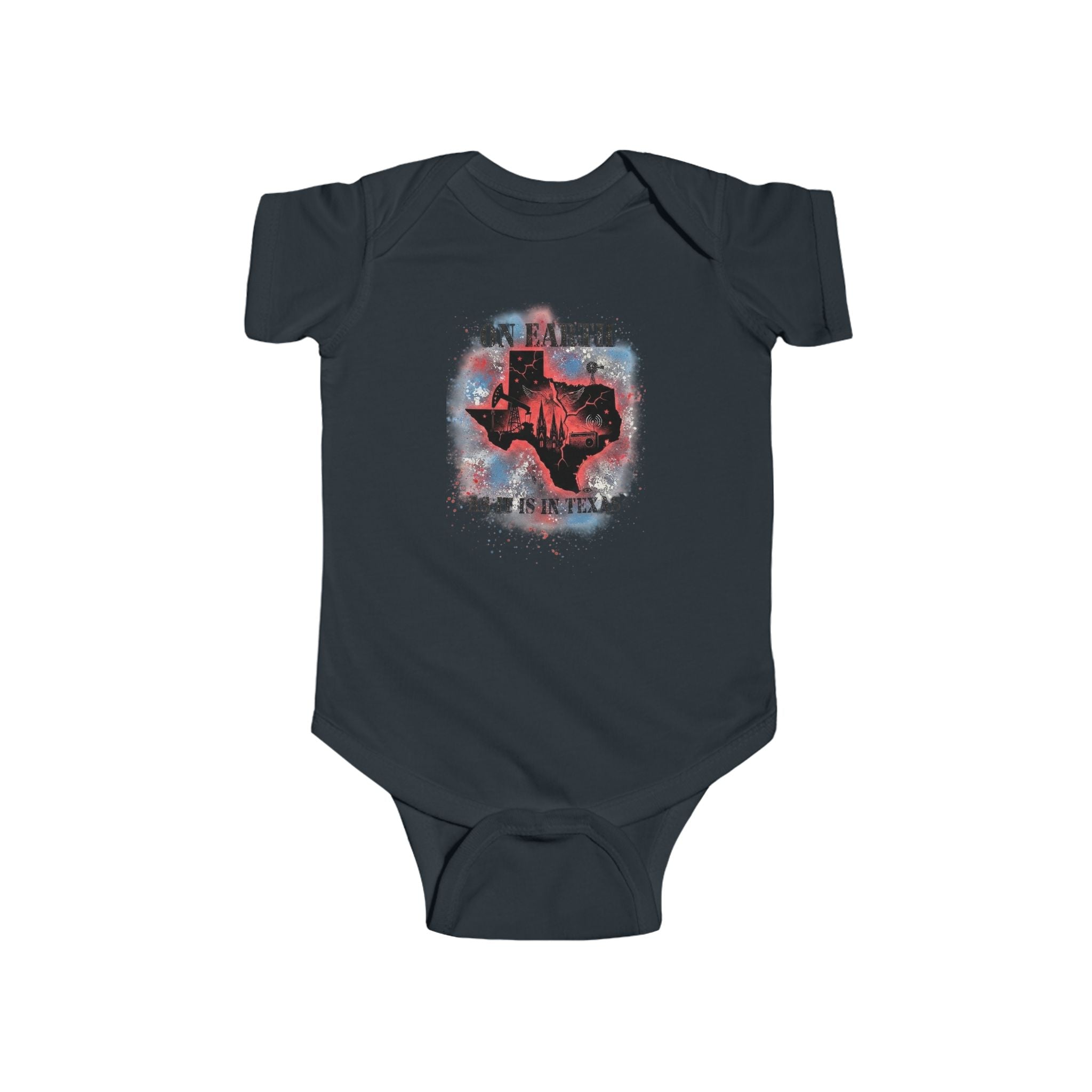 On Earth As It Is In Texas | Infant Bodysuit | Texas Onesie Art