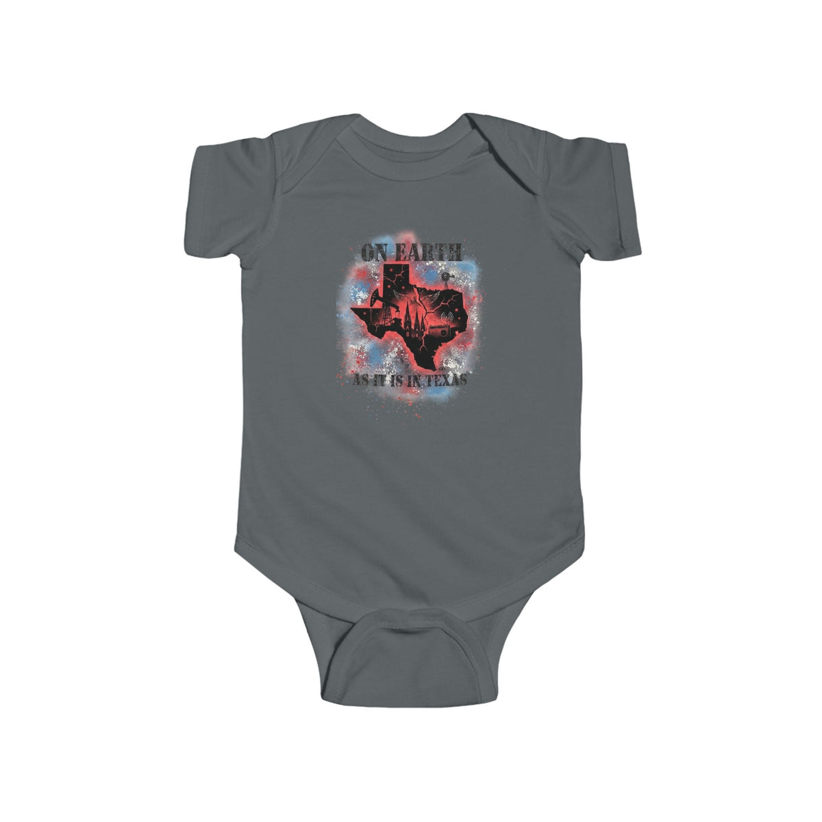 On Earth As It Is In Texas | Infant Bodysuit | Texas Onesie Art