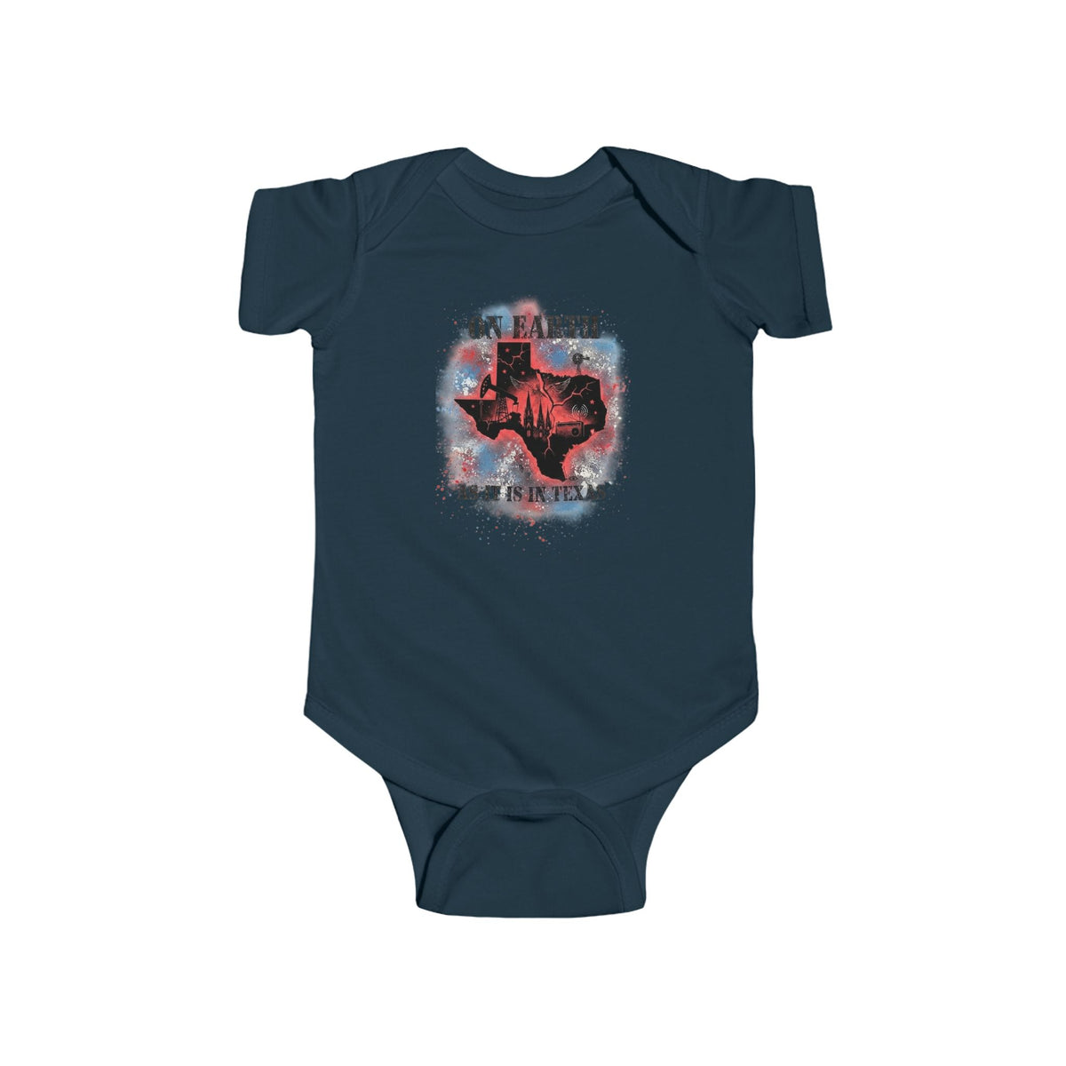 On Earth As It Is In Texas | Infant Bodysuit | Texas Onesie Art