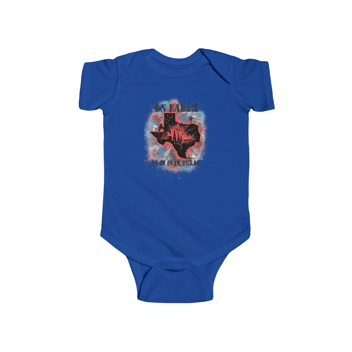 On Earth As It Is In Texas | Infant Bodysuit | Texas Onesie Art