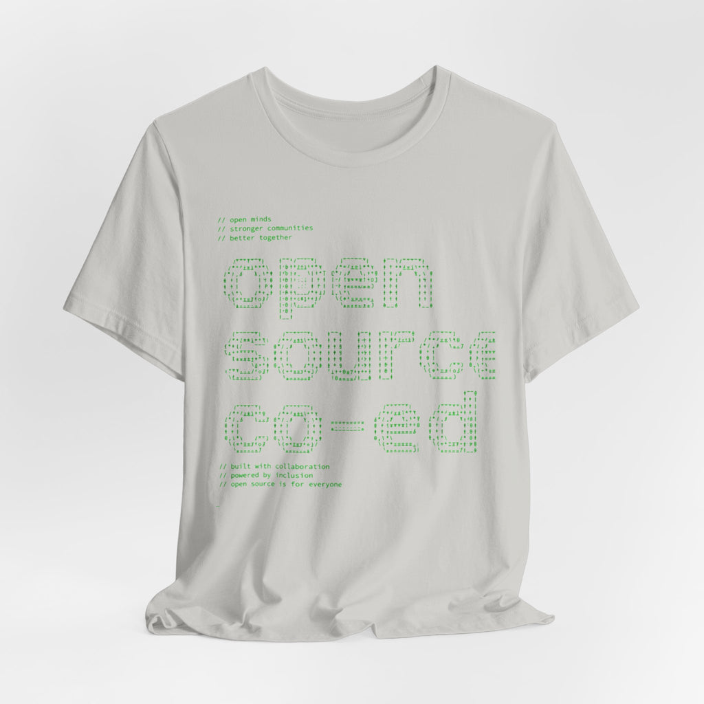 Open Source Co-ed T-Shirt | Programming ASCII Art Tee