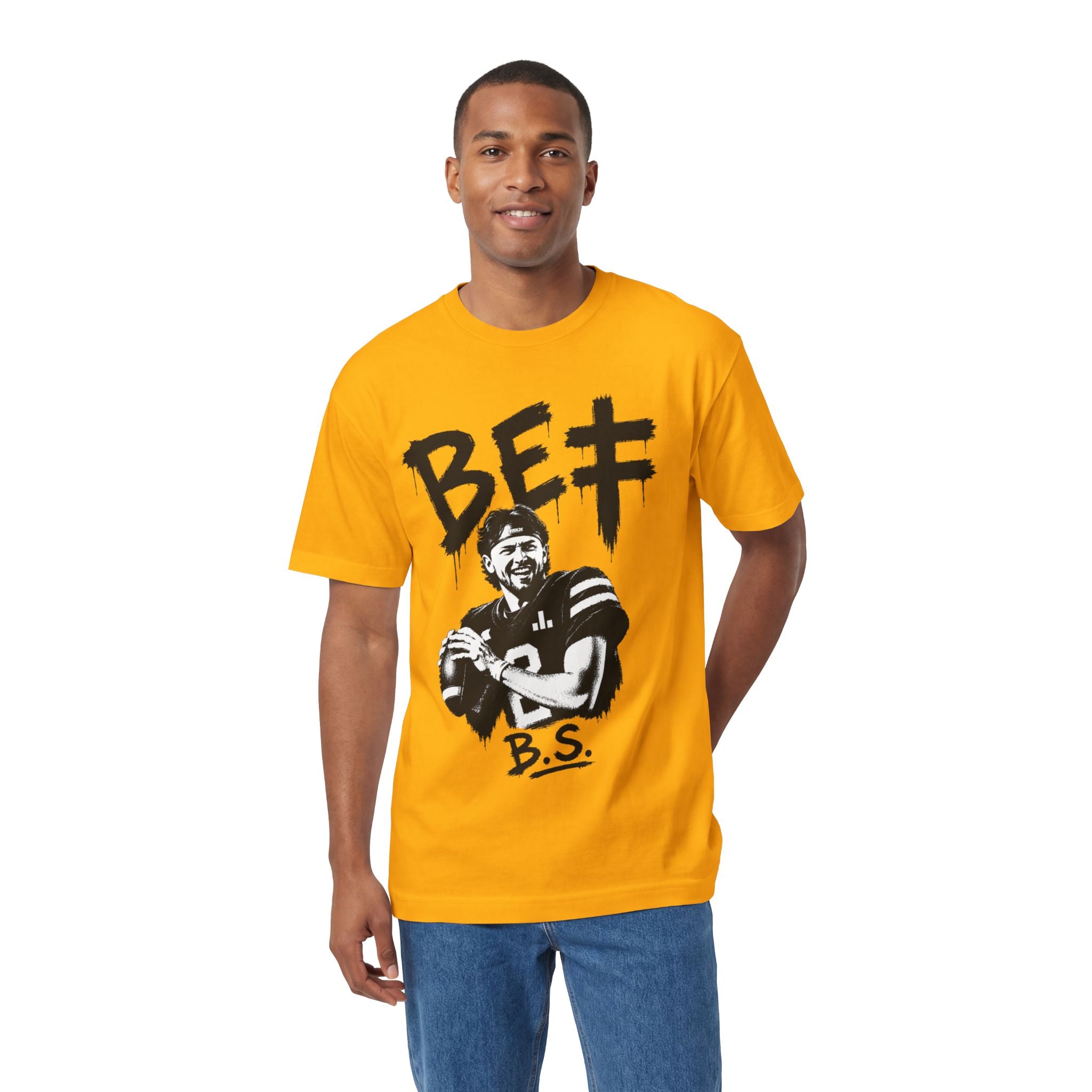 BET Gambling Quarterback Graphic Tee | Football Pop Art