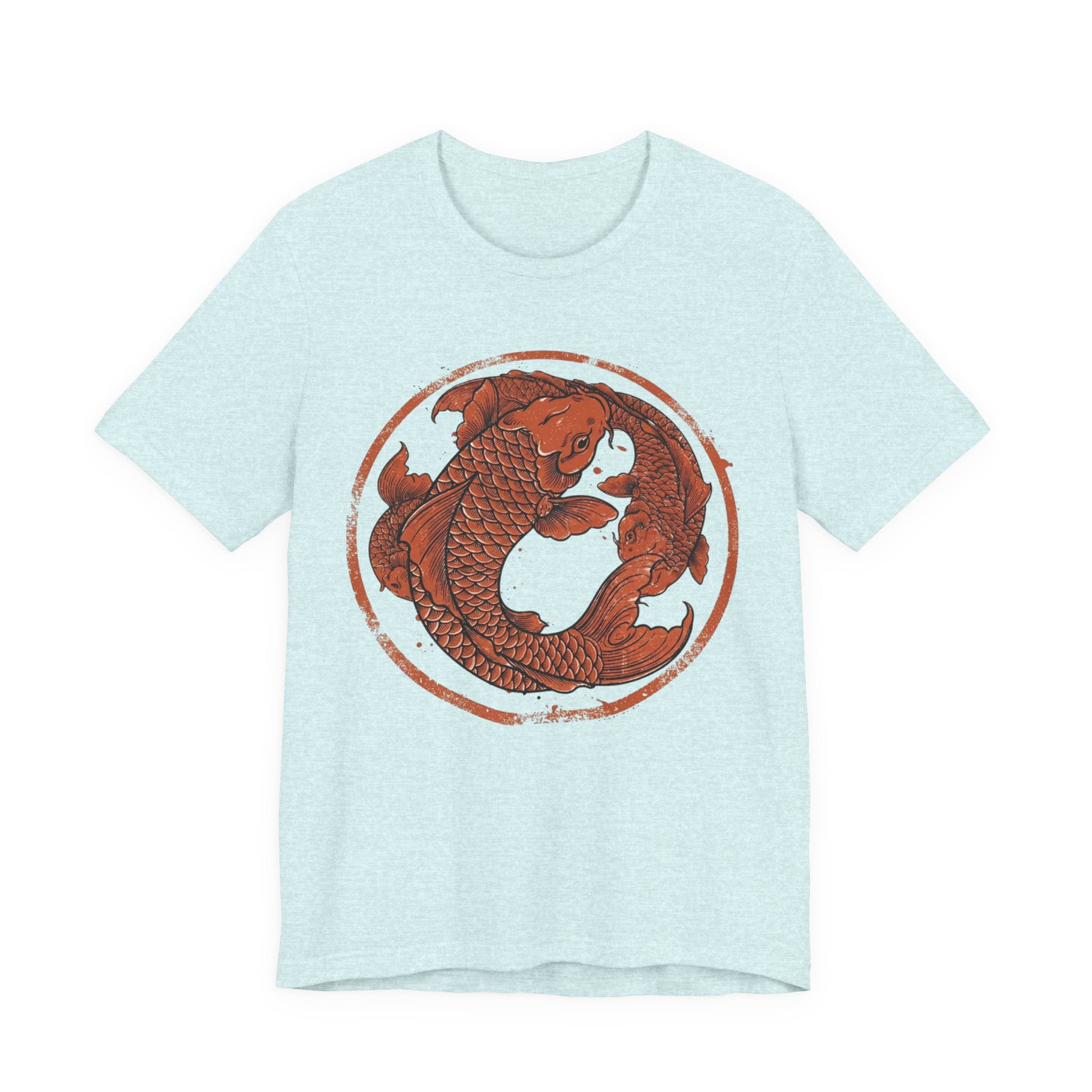 Koi Fish Circle illustration Tee | Asian carp yin yang shirt