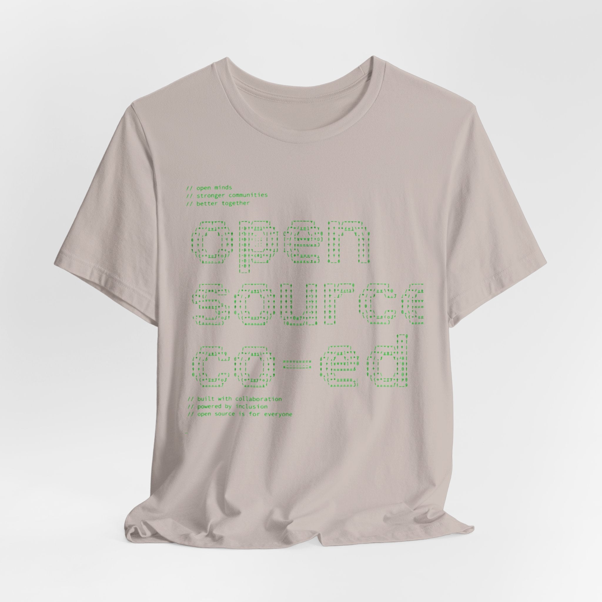 Open Source Co-ed T-Shirt | Programming ASCII Art Tee