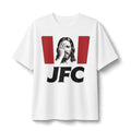 JFC facepalm Jesus Graphic Tee | Humorous Lettering T-Shirt