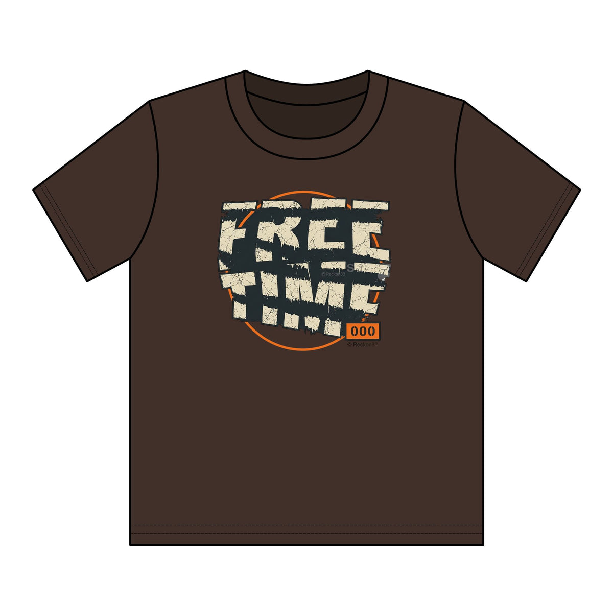 Youth T-Shirt — Retro "FREE TIME" Graphic Tee for Kids