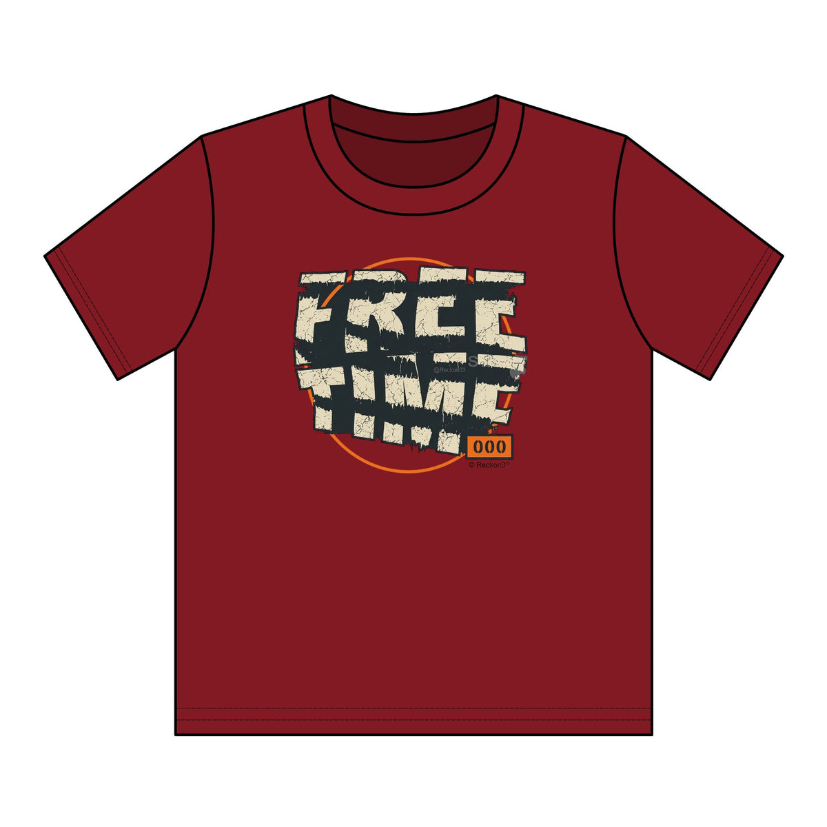 Youth T-Shirt — Retro "FREE TIME" Graphic Tee for Kids