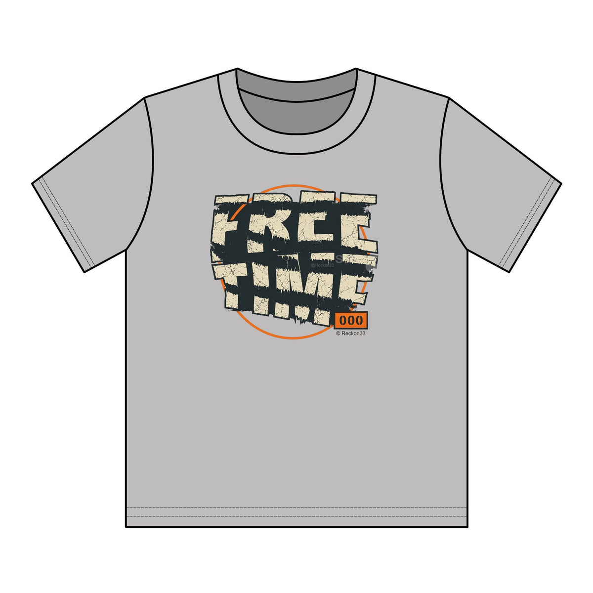 Youth T-Shirt — Retro "FREE TIME" Graphic Tee for Kids
