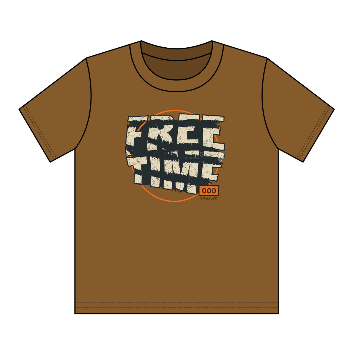 Youth T-Shirt — Retro "FREE TIME" Graphic Tee for Kids