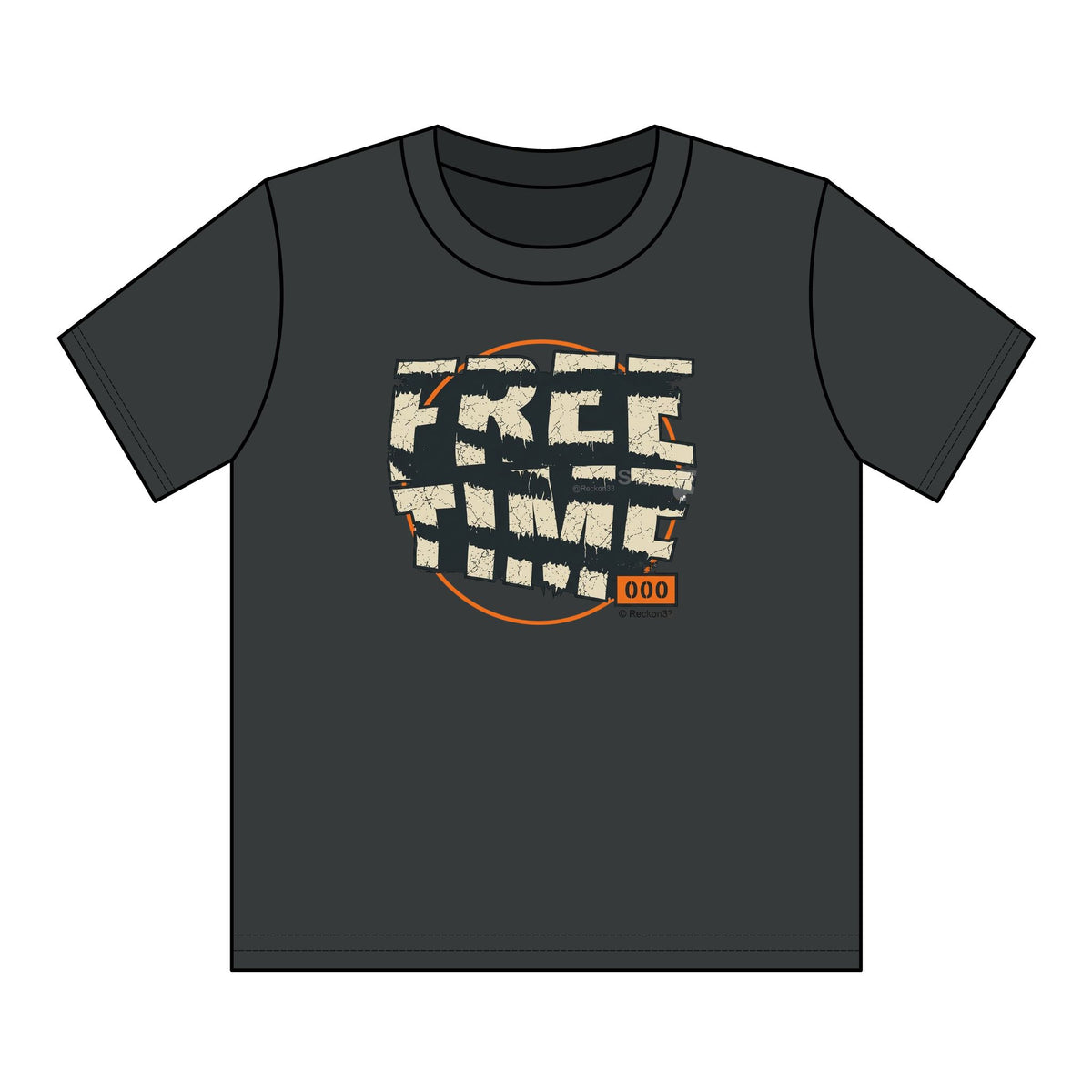Youth T-Shirt — Retro "FREE TIME" Graphic Tee for Kids