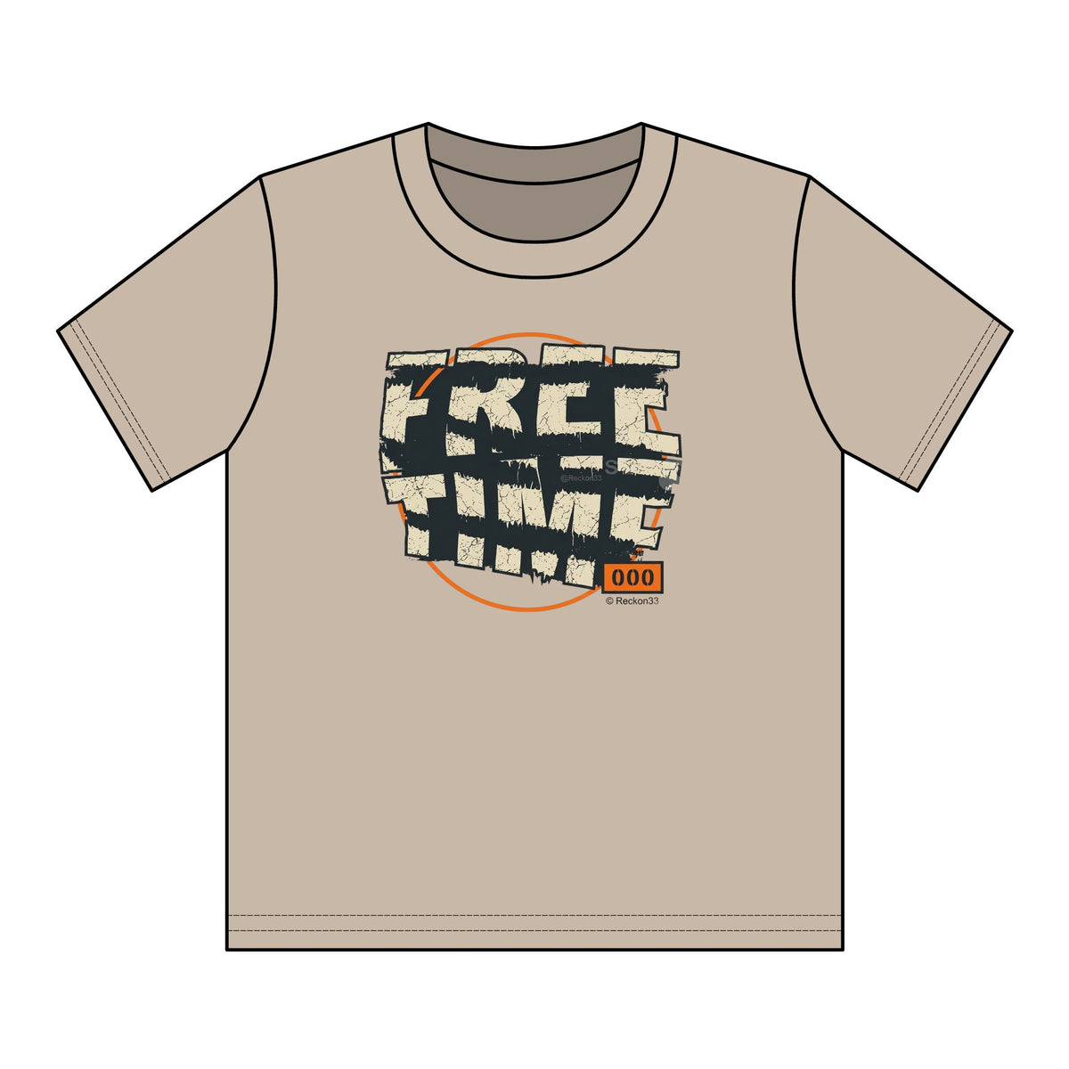 Youth T-Shirt — Retro "FREE TIME" Graphic Tee for Kids