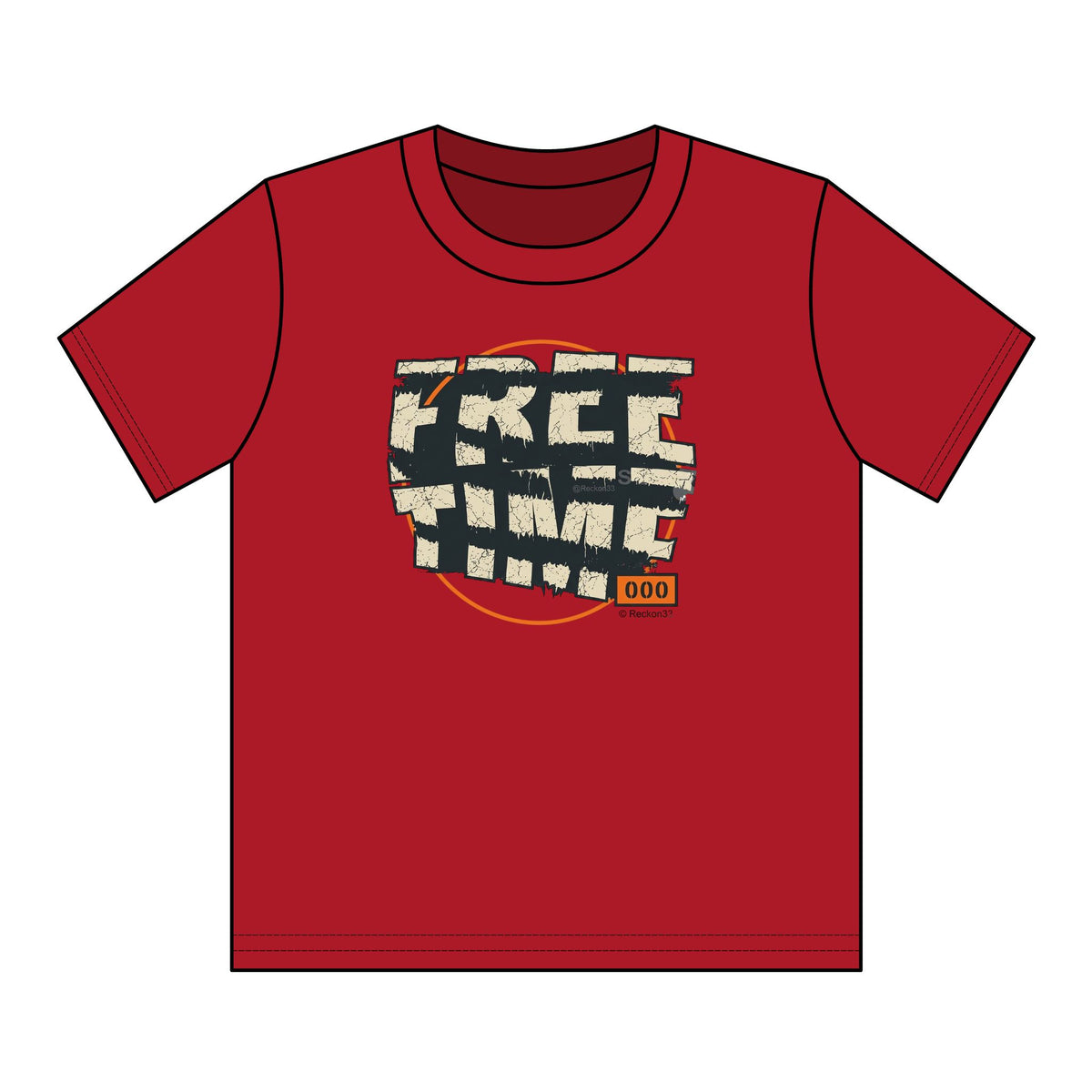 Youth T-Shirt — Retro "FREE TIME" Graphic Tee for Kids