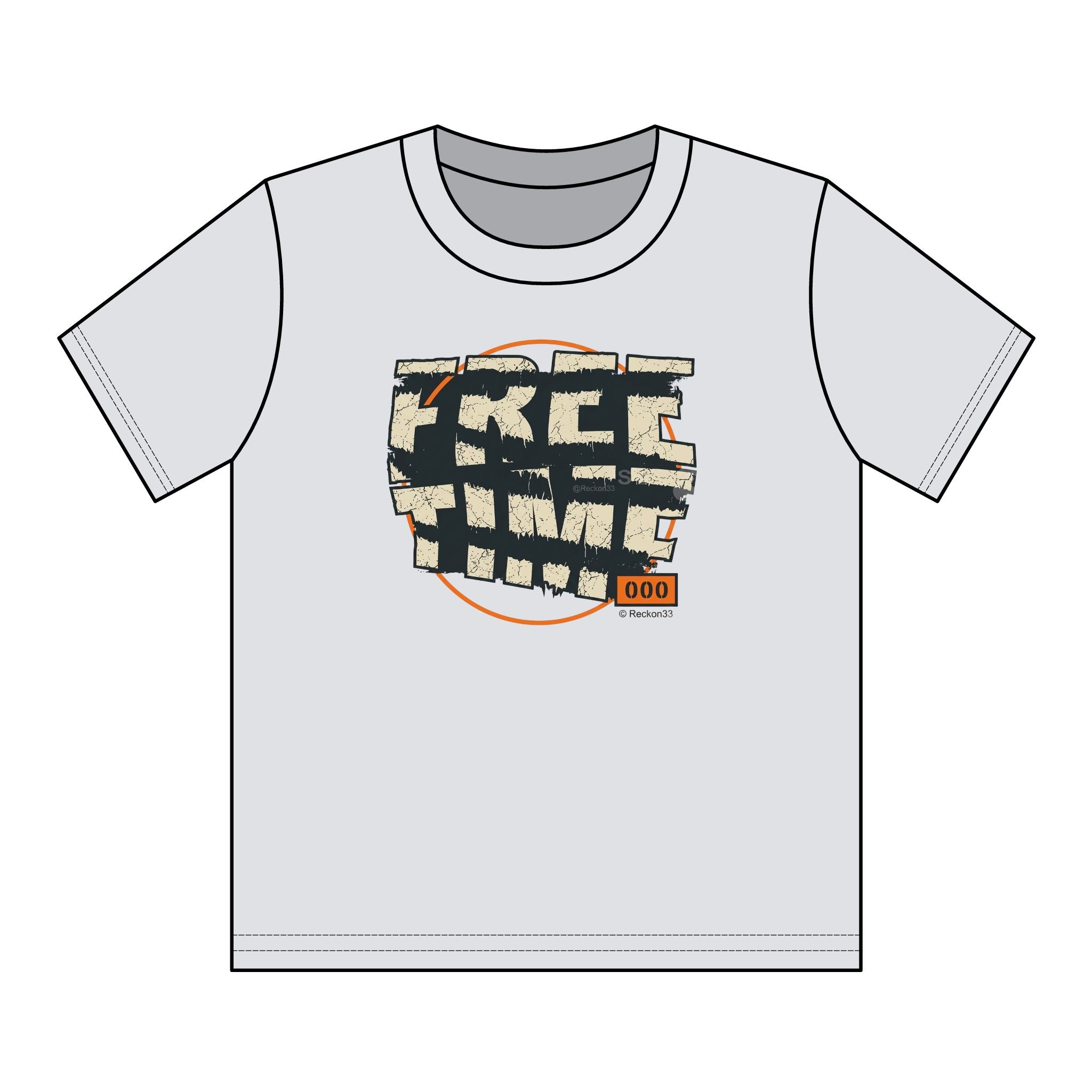 Youth T-Shirt — Retro "FREE TIME" Graphic Tee for Kids
