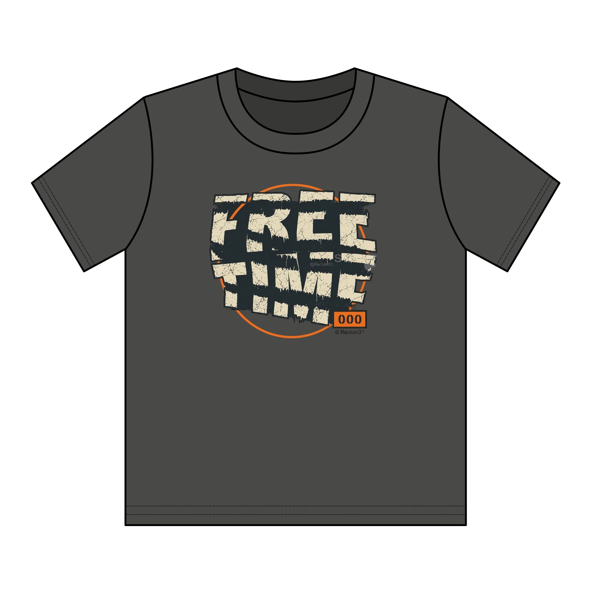 Youth T-Shirt — Retro "FREE TIME" Graphic Tee for Kids