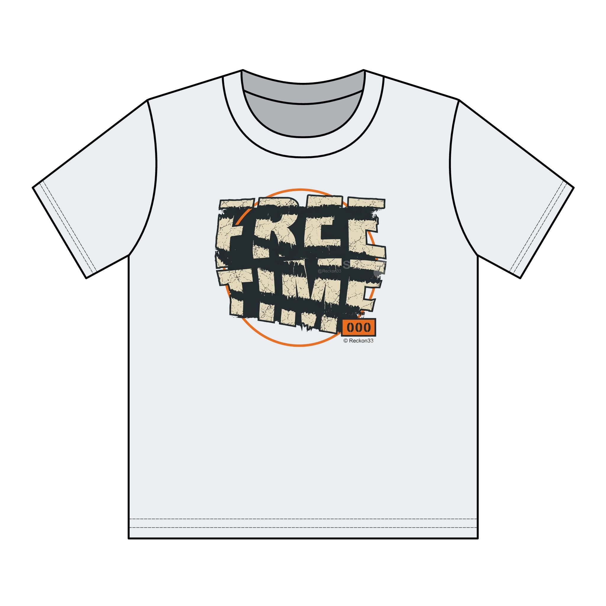 Youth T-Shirt — Retro "FREE TIME" Graphic Tee for Kids