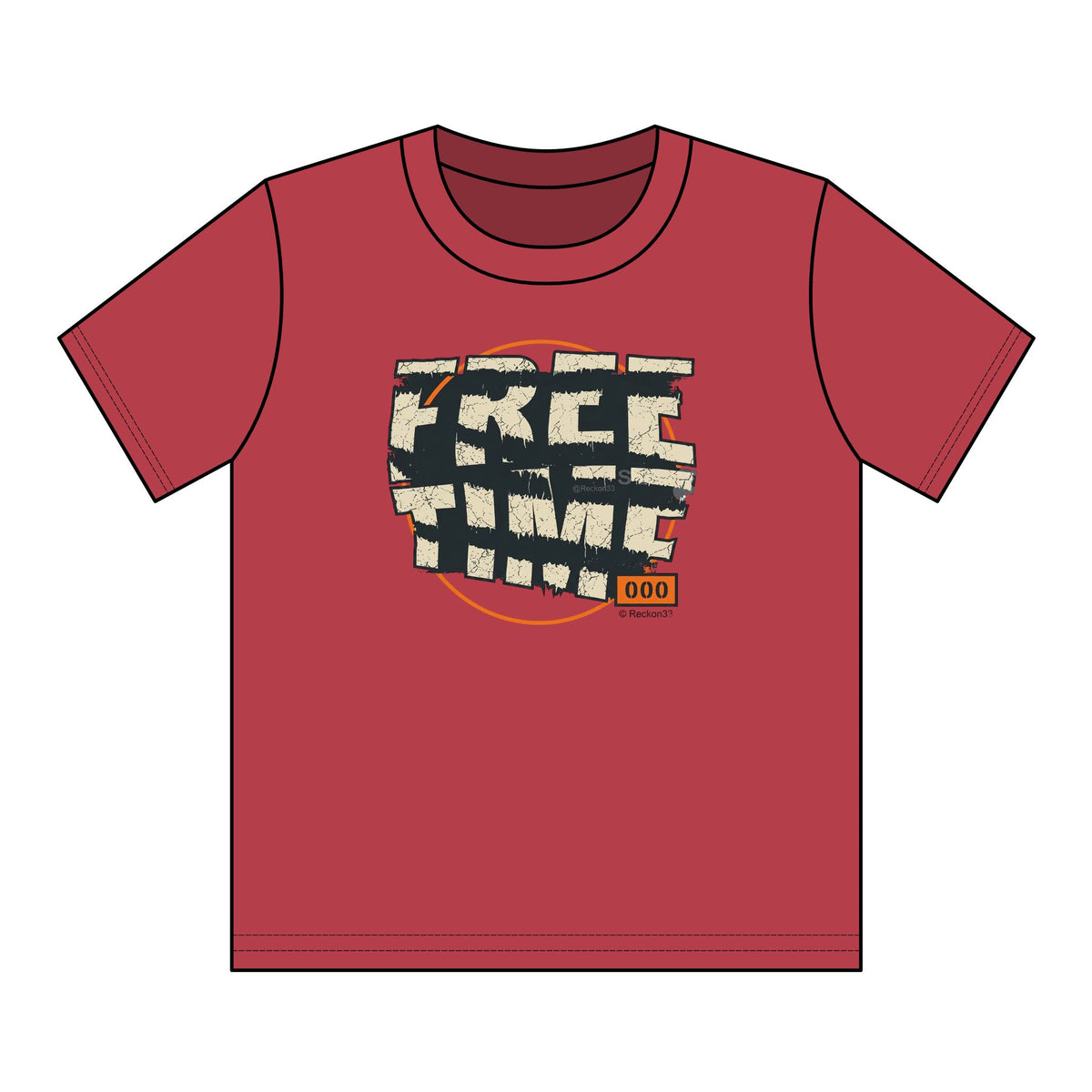 Youth T-Shirt — Retro "FREE TIME" Graphic Tee for Kids