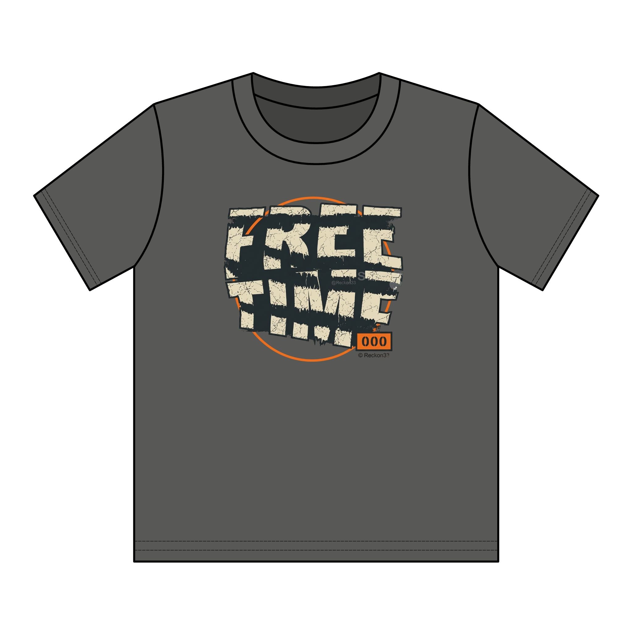 Youth T-Shirt — Retro "FREE TIME" Graphic Tee for Kids