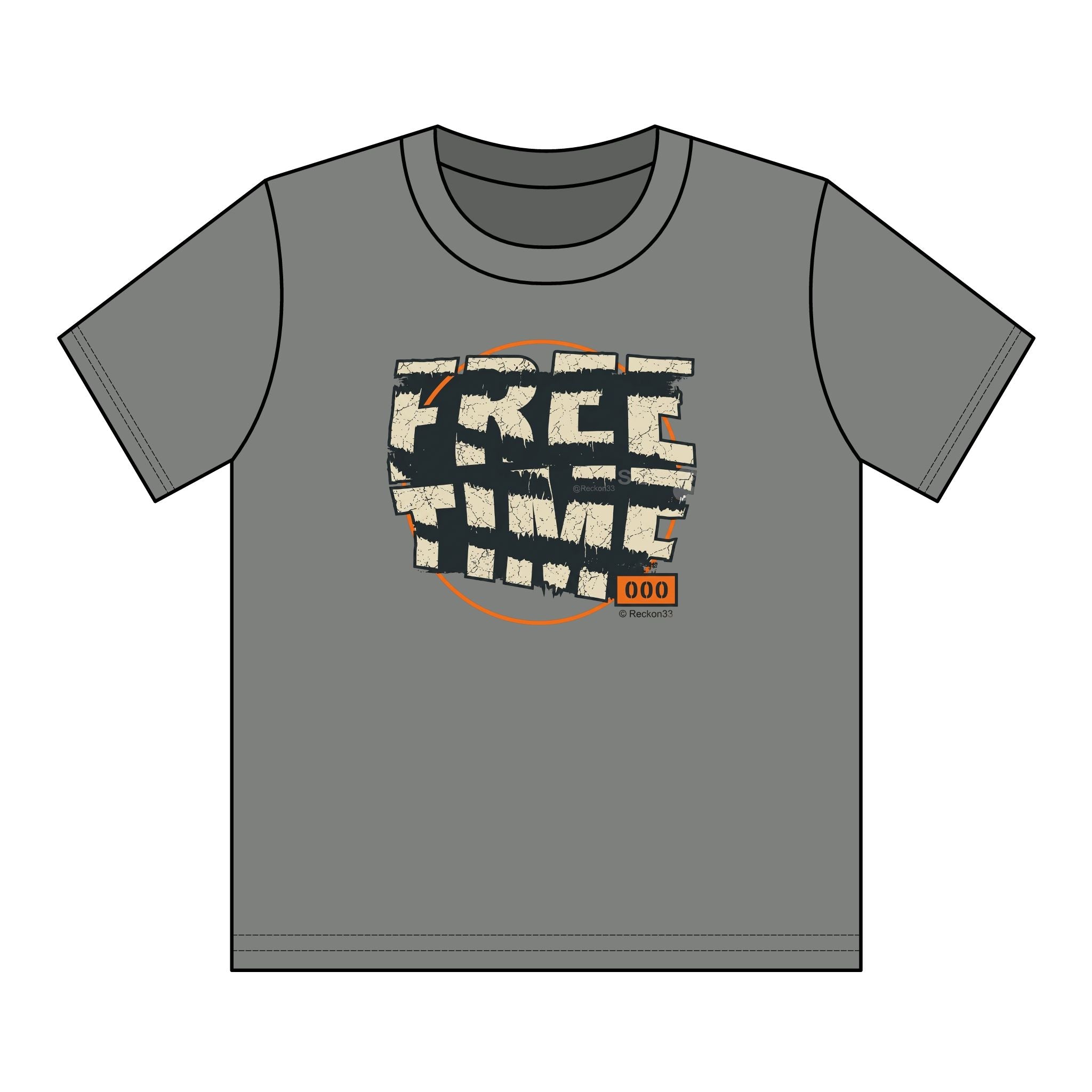 Youth T-Shirt — Retro "FREE TIME" Graphic Tee for Kids