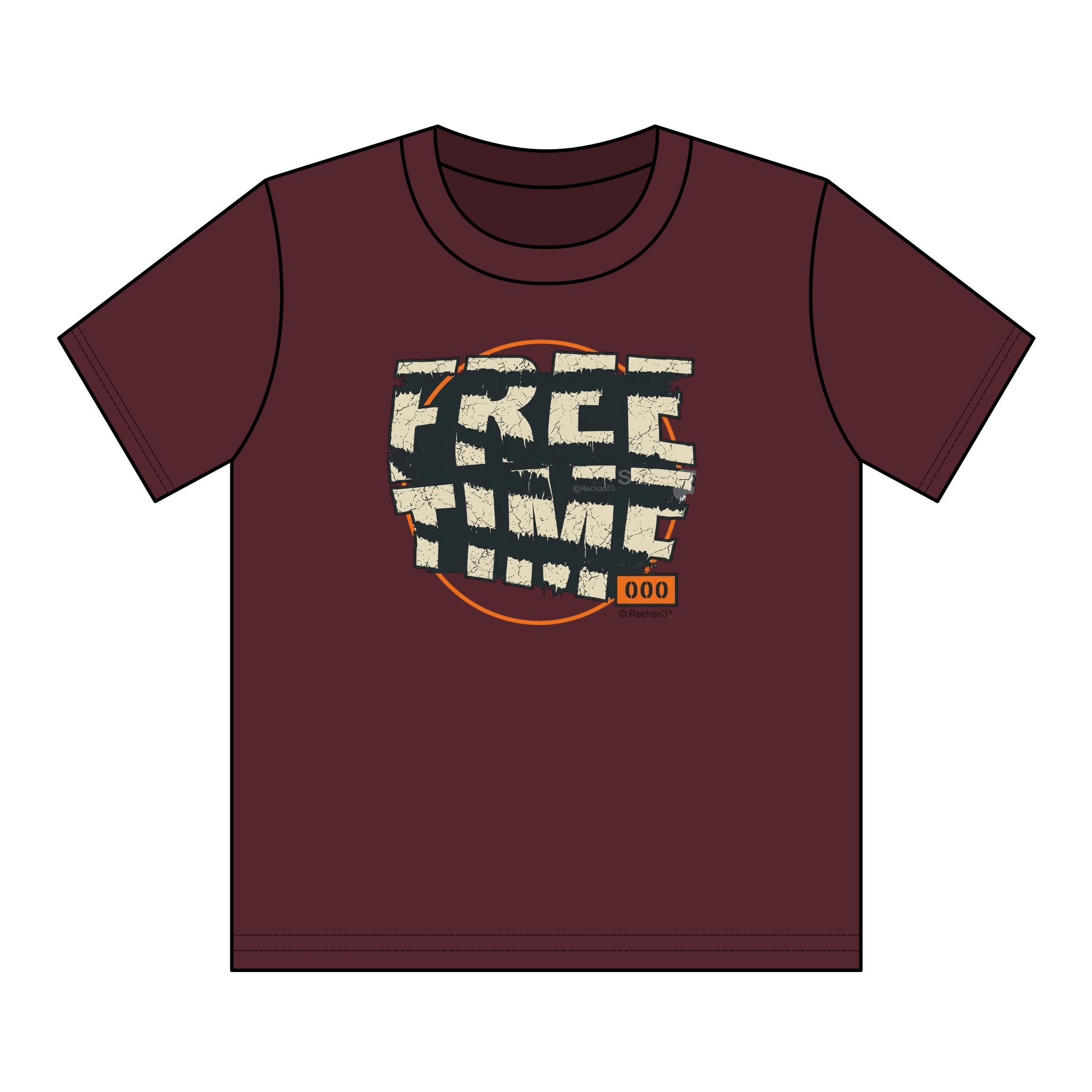 Youth T-Shirt — Retro "FREE TIME" Graphic Tee for Kids